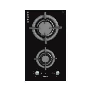 30cm Wi-Fi Hob with 2 Burners Glass