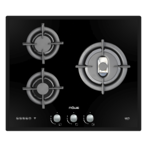 60cm Wi-Fi Hob with 3 Burners Glass