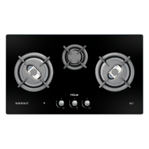 78 cm Wi-Fi Hob with 3 Burners Glass