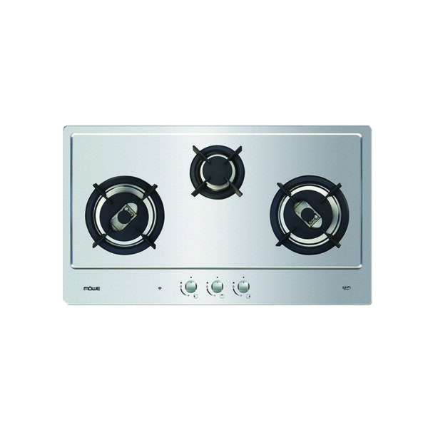 90 cm Wifi Hob with 3 Burners S/S