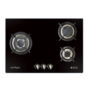 70cm Tempered Glass Gas Hob