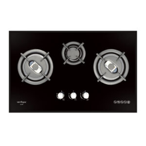 79cm Tempered Glass Gas Hob
