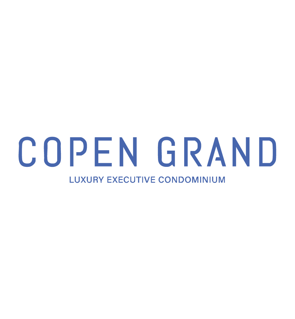 COPEN GRAND logo in blue with the tagline 'Luxury Executive Condominium' underneath