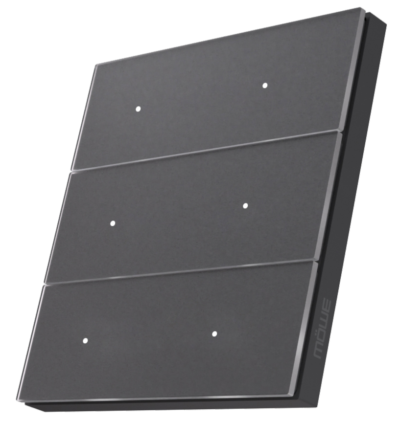 Three-panel metal foot pedal switch on a dark angled base, viewed from the side.
