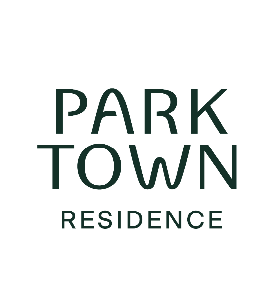 Park Town Residence logo in dark green, with 'PARK' and 'TOWN' stacked above 'RESIDENCE'