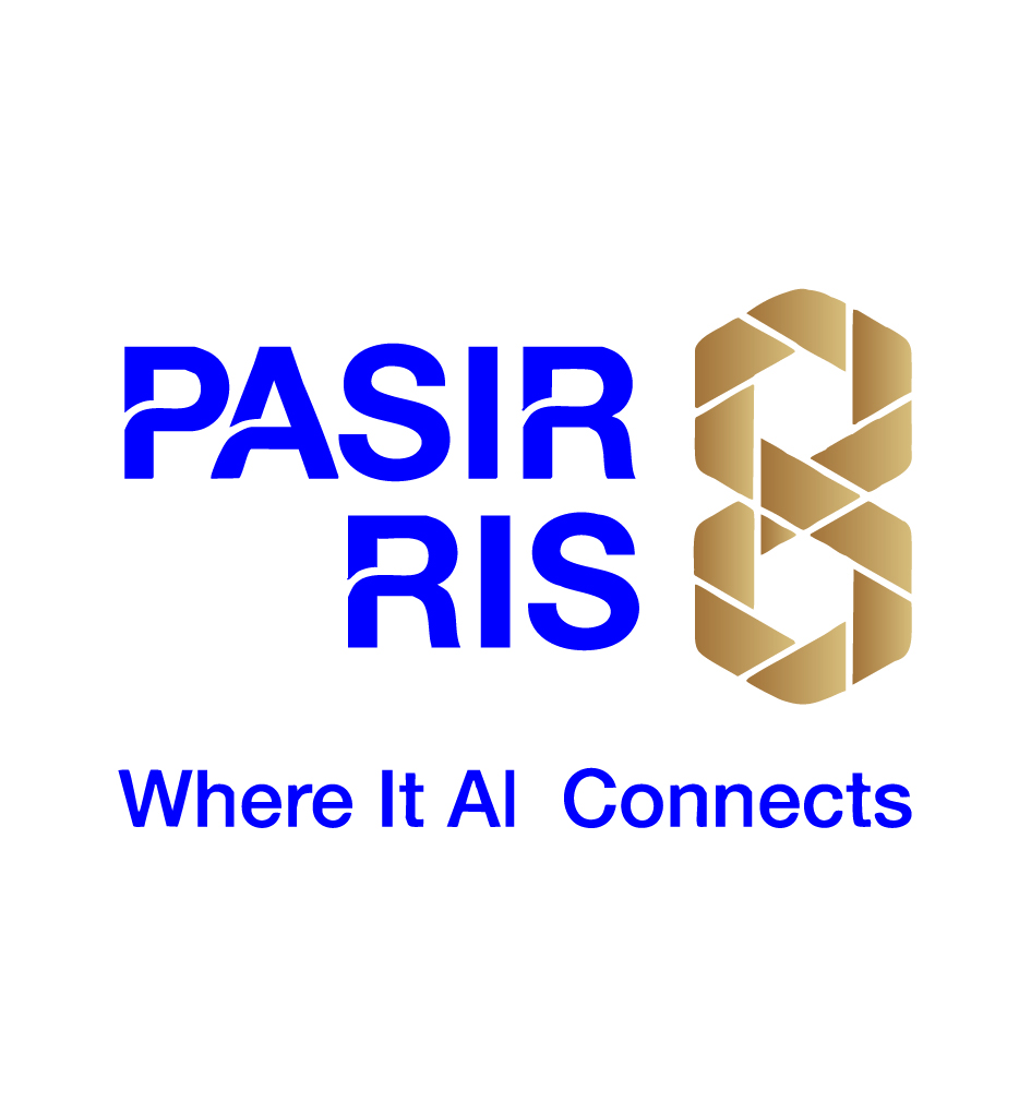 PASIRIS logo: blue wordmark with a gold geometric symbol to the right and the tagline 'Where It AI Connects' in blue beneath.